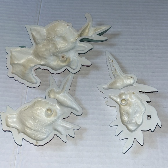 Vintage Burwood Hummingbirds set of 3 Wall Decor Made in USA - Picture 5 of 6